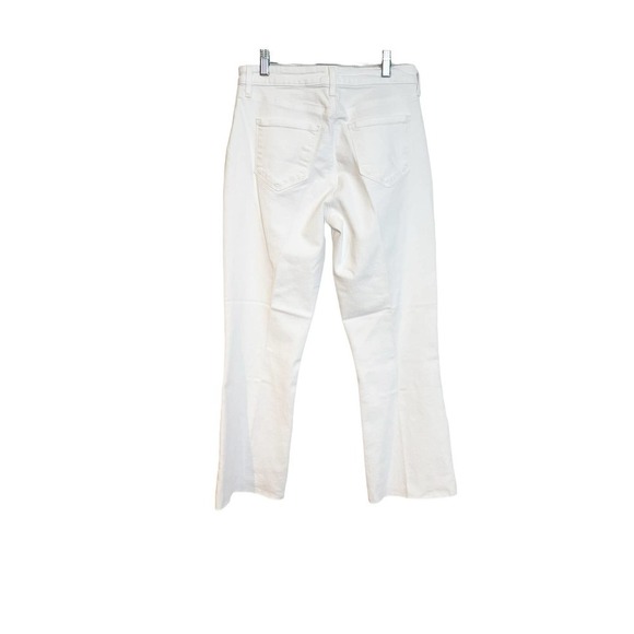 L'agence Kendra High-Rise Cropped Flare Leg Jeans White Women's Size 27 NWOT - Picture 2 of 9